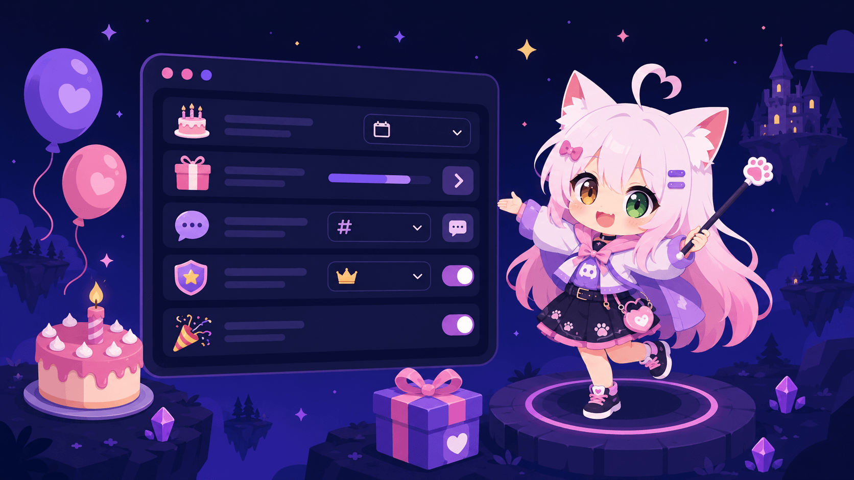Celebrate your members' birthdays with Nekotina