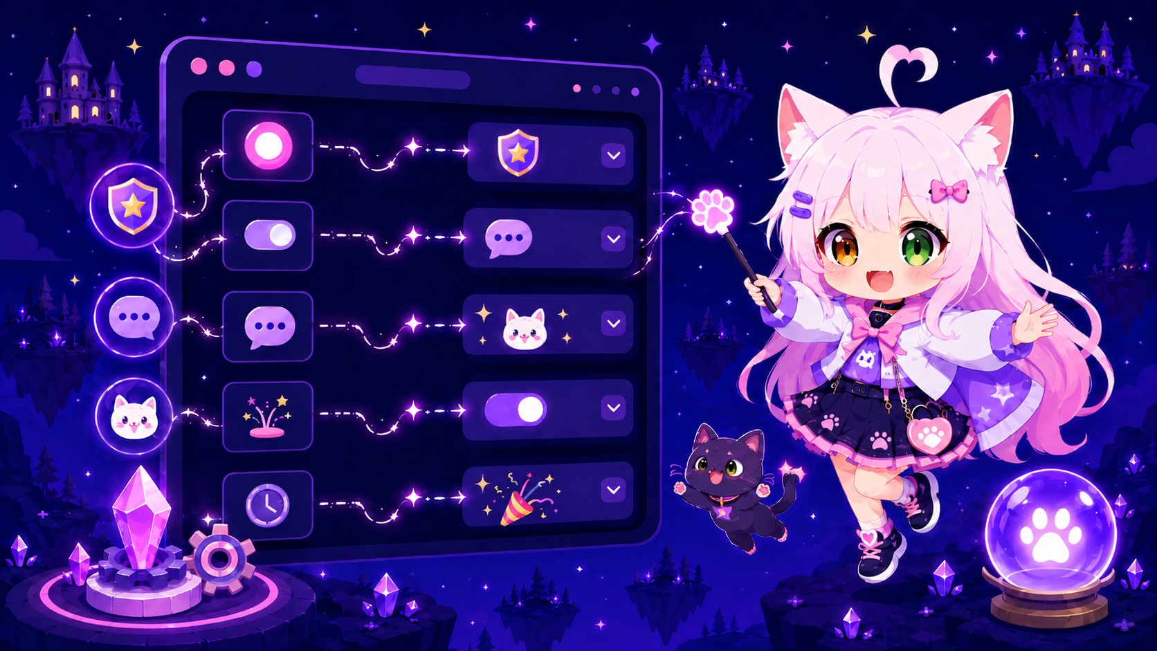 Server actions in Nekotina | Nekotina